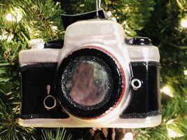 Robert Stanley Christmas Ornament Glass Camera Brand New W/Tags - £11.80 GBP