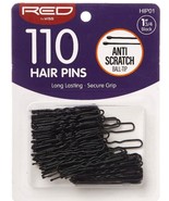 RED BY KISS  110 HAIR PINS SIZE: 1 3/4&quot;  BALL TIPPED OPENED AND CRIMPED ... - £0.87 GBP