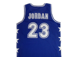 Michael Jordan #23 McDonald's All American Basketball Jersey Blue Any Size image 2