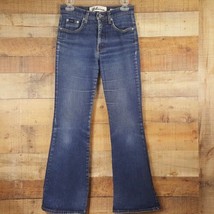 Express Blues Jeans Women&#39;s Size 3/4 Blue Denim DO11 - $10.39