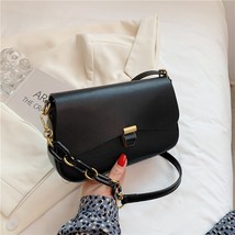 Chain Pu Leather Shoulder Bags for Women 2022 Summer Female Flap Underarm Crossb - £24.83 GBP