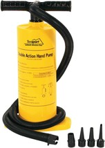 Texsport Double Action Hand Pump For Air Mattress, Yellow, 67 X 28 X 11 Mm. - £25.95 GBP