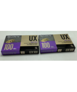 Lot of 2New  SONY  UX  100  VS.  V    TYPE II   CASSETTE TAPE (SEALED) H... - £14.13 GBP