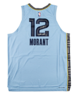 Ja Morant Autographed &quot;2020 ROY&quot; Memphis Grizzlies Nike Jersey Panini LE... - £1,762.11 GBP