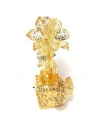 2009 Amaryllis Danbury Mint Christmas Ornament 23k Gold Plated - £70.73 GBP