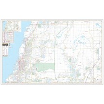 Pasco County, FL West Wall Map - $234.63
