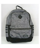 Adidas Core Backpack Classic 3 Stripe Tech Friendly Gray &amp; Black - $33.69 CAD