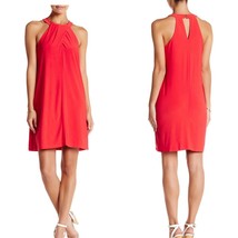 Cynthia Steffe Emerson Sleeveless Halter Dress S Small Red Persimmon - $36.00