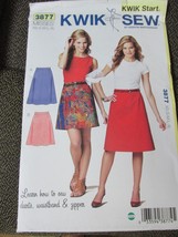 &quot;&quot;BASIC SKIRT PATTERN - KWIK SEW - LEARN HOW TO...&quot;&quot; - NEW - SIZE XS - XL - £6.95 GBP