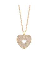 ARRIA BY KISS 14KT GOLD PLATED OPEN HEART NECKLACE #JN144 - $7.99