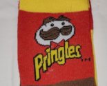 Pringles Chips Men&#39;s Novelty Crew Socks 1 Pair Yellow Red Brown Shoe Siz... - £9.30 GBP