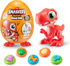 Smashers Junior Dino Dig Small Egg Raptor ZURU 12 Surprises Compounds Mold Dinos - £24.59 GBP