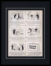1951 Statler Hotels Framed 11x14 ORIGINAL Vintage Advertisement  - £38.91 GBP