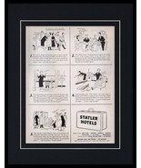 1951 Statler Hotels Framed 11x14 ORIGINAL Vintage Advertisement  - £38.91 GBP