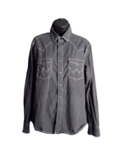 Wrangler Corduroy Long Sleeve Double Pocket Western Snap Front Shirt Med... - $18.81