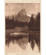 Canadian Pacific Rockies Byron Harmon Vandyck Photogravure Cathedral Peak - $29.69