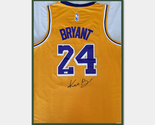 Kobe Bryant Signed Framed Los Angeles Lakers Yellow Jersey COA - $810.00