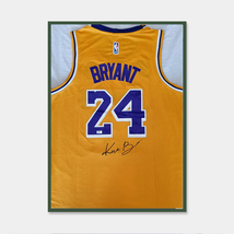 Kobe Bryant Signed Framed Los Angeles Lakers Yellow Jersey COA - £650.61 GBP