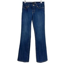 Seven7 studio jeans 4 womens bootcut decorative pockets medium wash denim - £13.99 GBP