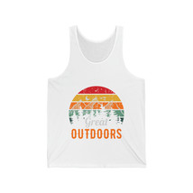 Unisex Jersey Tank Vintage Sunset and Mountains Great Outdoors Graphic - £18.73 GBP+