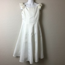Biscotti Girl&#39;s Ivory Sleeveless Pleated Dress Flowers Church Spring Size 7 - $39.99