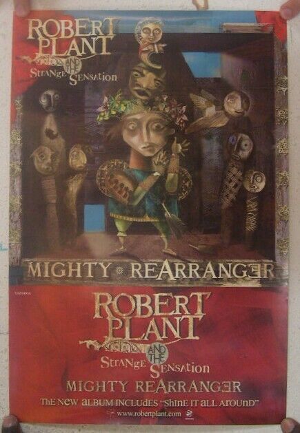 Robert Plante Strange Sensation Mighty Rearranger LED Zeppelin Poster-
s... - $26.95