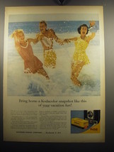 1957 Kodak Kodacolor Film Ad - Bring home a Kodacolor snapshot like this - $18.49