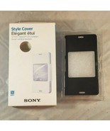 Genuine Sony SCR26 Style Up Cover for Xperia Z3 Compact Black - £0.76 GBP