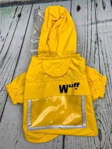 Adjustable Dog Raincoat with Strip Reflective Waterproof Pet Rain Jacket Medium - £18.94 GBP