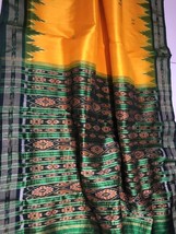 100% Pure Silk Handloom Saree khandua sambalpuri handloom wedding silk saree - $485.10