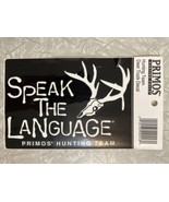 PRIMOS Hunting Team Deer Truck Decal Sticker. Vtg Rare New. Speak The La... - £30.86 GBP