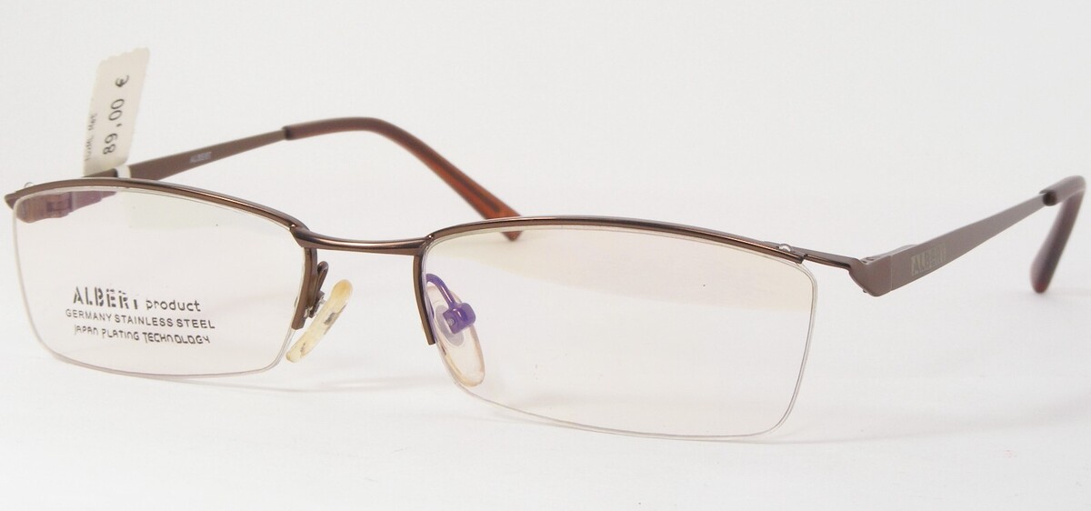 ALBERT product 9071 Brown UNIQUE RARE EYEGLASSES GLASSES FRAME 53-16-140mm - $56.43