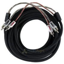 DS18 16 Ft RCA Cable Stereo Pro Audio Interconnect Dual Twist Wire HQRCA... - $40.99