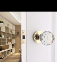 Crystal Ball Knob Privacy Door Lock Bathroom Silent Door Lock Keyless - £27.23 GBP