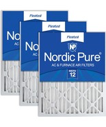 Pleated Ac Furnace Air Filters, 3 Pack, Nordic Pure 20X25X2 Merv 12. - $1,169.36 MXN