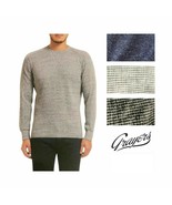 Grayers Waffle Crew Neck Long Sleeve Shirt Sweater - £20.47 GBP