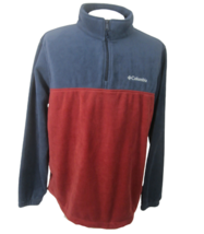 Columbia Mens Fleece Pullover 1/2 zip long sleeve XL 2 tone embroidered ... - £26.46 GBP
