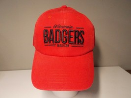 Wisconsin Badgers Adult Cap Hat Big Ten Adjustable Top Of The World - £7.85 GBP