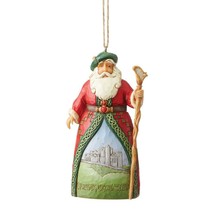 Jim Shore Irish Santa Ornament 4.72&quot; High Hanging Collectible Heartwood Creek  - £23.70 GBP