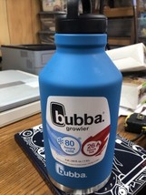 Bubba Stainless Steel Growler Water Bottle Wide Mouth 64 oz Blue NEW 3C - £20.70 GBP