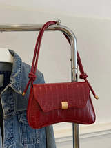 PU Leather Texture Crossbody Bag - $24.24