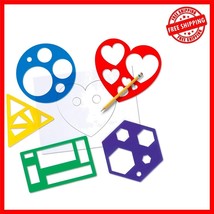 Educational Kids Stencil Set - 10 Vibrant Shapes for Art and Crafting Ac... - $633.03 MXN