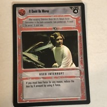 Star Wars CCG Trading Card Vintage 1995 #4 It Could Be Worse Carrie Fisher - $1.97