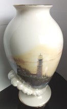 Lenox Thomas Kincade The Clearing Storms Vase 2005 Final Issue Fine Ivory China - £35.56 GBP