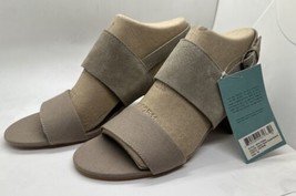 TOMS Women’s Poppy Desert Taupe Suede Sling Back Sandals Sz 10 NEW in BOX - £43.14 GBP