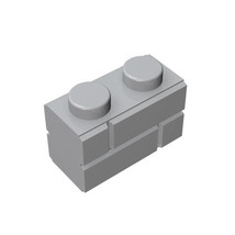 100Pcs Part 98283 Gray Special 1x2 with Masonry Bricks Building Pieces Blocks - £11.19 GBP