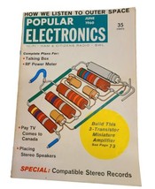 Popular Electronics June 1960 Build RF Meter / Transistor Tester / Volt/... - £5.78 GBP