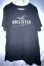 Hollister Mens T Shirt Black 100% Cotton Short Sleeve Size XL - £9.27 GBP