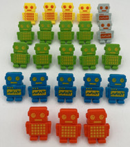 Bakery Crafts Plastic Cupcake Rings Favors Toppers New Lot of 23 &quot;Robots... - £19.65 GBP