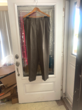 Savane Brown Pants Mens 36 x 31 Cuffs Pockets Career Pleated - $15.79